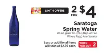 ShopRite Spring water offer
