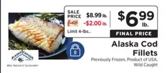 ShopRite Alaska cod fillets offer