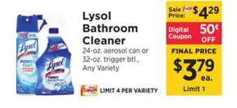 ShopRite Bathroom cleaner offer