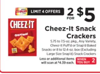 ShopRite Snack crackers offer