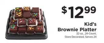 ShopRite Kid's brownie platter offer
