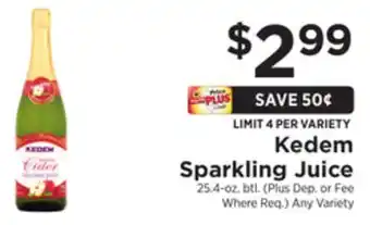 ShopRite Sparkling juice offer