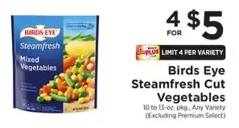 ShopRite Steamfresh cut vegetables offer