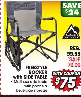 Big 5 Gci outdoor freestyle rocker with side table offer