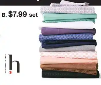 JC Penney Home expressions microfiber twin sheet set offer