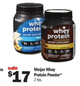 Meijer Meijer whey protein powder offer