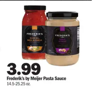 Meijer Frederik's by meijer pasta sauce offer
