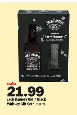 Meijer Jack daniel's old 7 black whiskey gift set offer