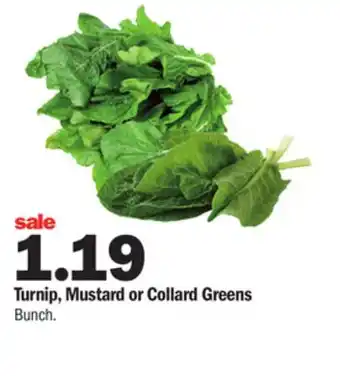 Meijer Turnip, mustard or collard greens offer