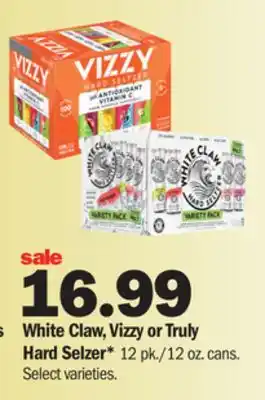 Meijer White claw, vizzy or truly hard selzer offer