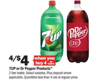 Meijer 7up or dr pepper products offer
