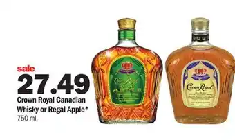 Meijer Crown royal canadian whisky or regal apple offer