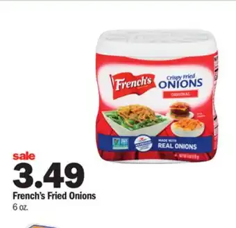 Meijer French's fried onions offer