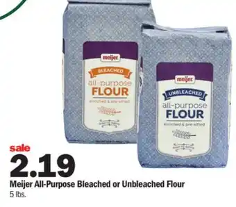 Meijer Meijer all-purpose bleached or unbleached flour offer