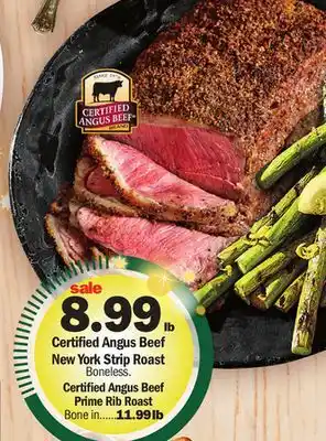 Meijer Certified angus beef new york strip roast offer