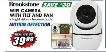 Big 5 Brookstone Wifi Camera With Tilt And Pan Motion Detection offer