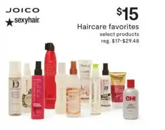 JC Penney Haircare Favorites Joico Sexyhair offer