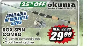Big 5 Rox Spin Combo Okuma High Performance offer