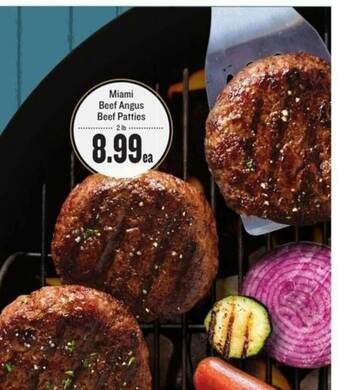 Lowes Foods Miami Beef Angus Beef Patties offer