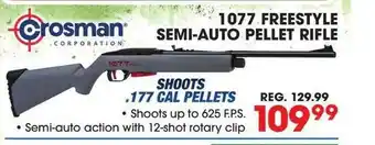 Big 5 1077 Freestyle Semi-auto Pellet Rifle Shoots 177 Cal Pellets Rosman Corporation offer