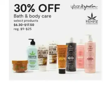 JC Penney Bath & Body Care Urban Hydration Hempz offer