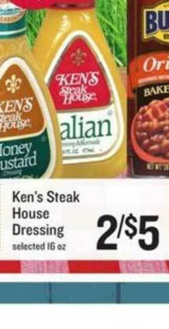 Lowes Foods Ken's Steak House Dressing offer