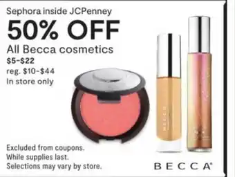 JC Penney Sephora Inside Jcpenney All Becca Cosmetics offer