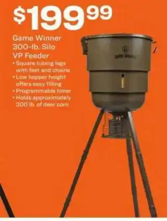 Academy Game Winner 30-lb Silo Vp Feeder offer