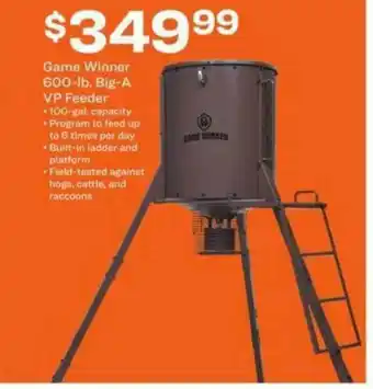 Academy Game Winner 600-lb. Big-a Vp Feeder offer