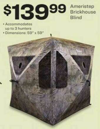 Academy Ameristep Brickhouse Blind offer