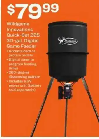 Academy Wildgame Innovations Quick-set 225 30-gal. Digital Game Feeder offer