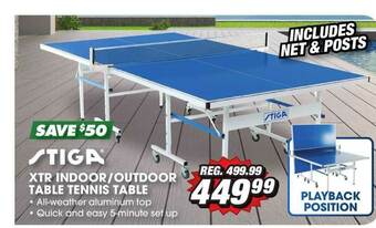 Big 5 Stiga Xtr Indoor Outdoor Table Tennis Table offer