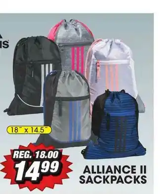 Big 5 Alliance Ii Sackpacks offer