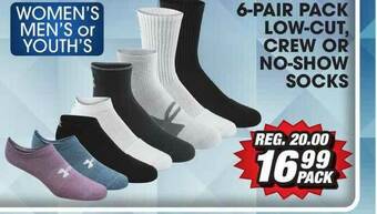 Big 5 6-pair Pack Low-cut Crew Or No-show Socks offer