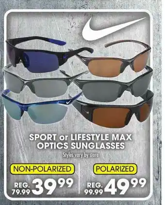 Big 5 Sport Or Lifestyle Max Optics Sunglasses offer