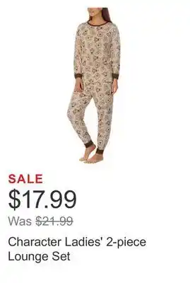 Costco Character ladies' 2-piece lounge set offer