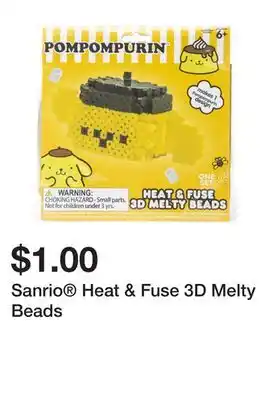 Five Below Sanrio heat & fuse 3d melty beads offer
