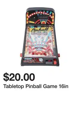 Five Below Tabletop pinball game 16in offer