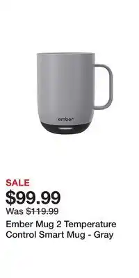 BJ’s Ember mug 2 temperature control smart mug - gray offer