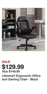 BJ’s Lifesmart ergonomic office and gaming chair - black offer