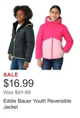 Costco Eddie bauer youth reversible jacket offer