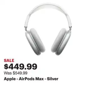 Best Buy Apple - airpods max - silver offer