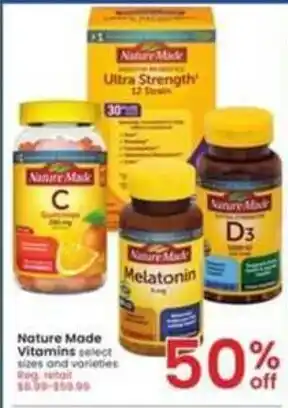 Albertsons Nature Made Vitamins offer