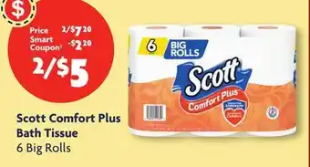Family Dollar Scott comfort plus bath tissue offer