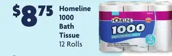 Family Dollar Homeline 1000 bath tissue offer
