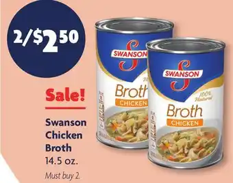 Family Dollar Swanson chicken broth offer