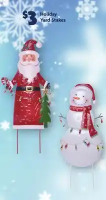 Family Dollar Holiday yard stakes offer