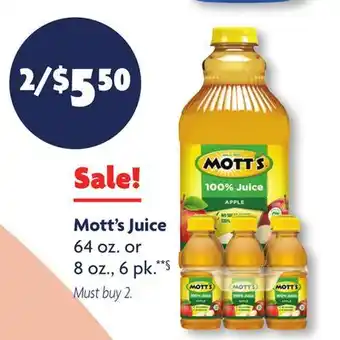 Family Dollar Mott's juice offer