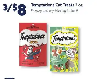 Family Dollar Temptations cat treats offer