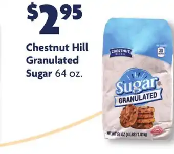 Family Dollar Chestnut hill granulated sugar offer